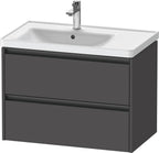 graphit matt / 2 Schubkästen / Waschtischunterbau