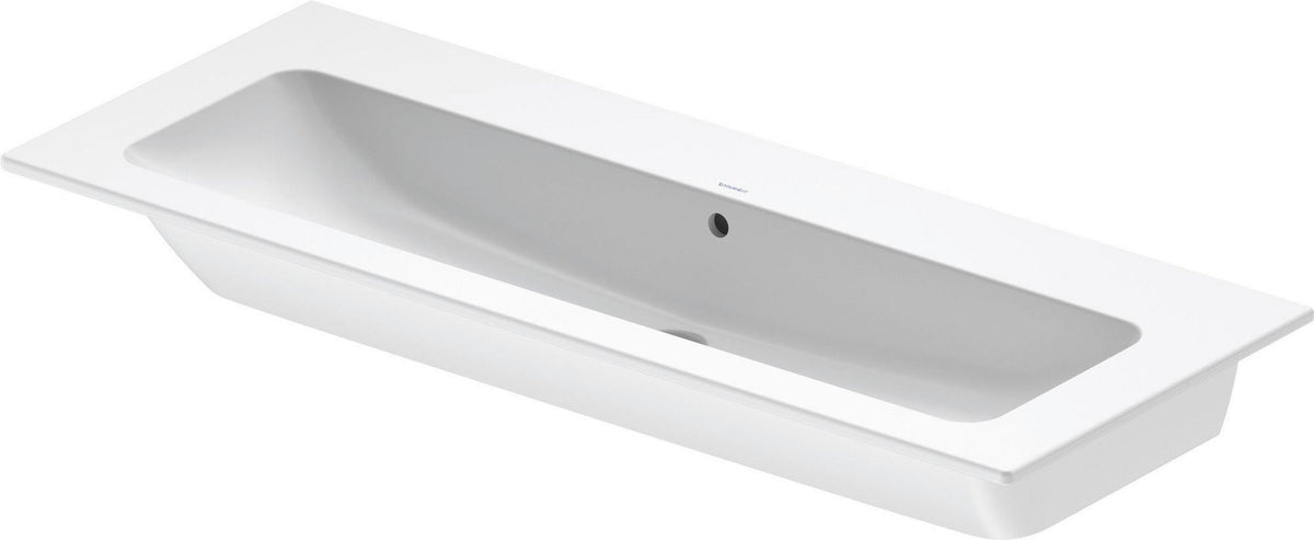 DURAVIT ME by Starck Möbelwaschtisch 1230 mm weiß mit Überlauf, ohne Hahnloch
