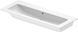 DURAVIT ME by Starck Möbelwaschtisch 1230 mm weiß mit Überlauf, ohne Hahnloch