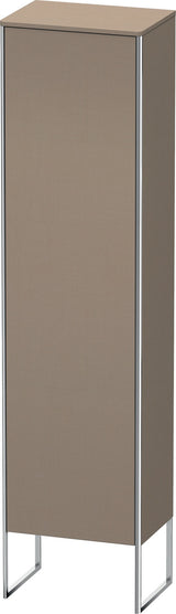 Duravit Hochschrank XSquare, bodenstehend, 1 Tür, Tip-On, Basalt Matt, 2016 mm