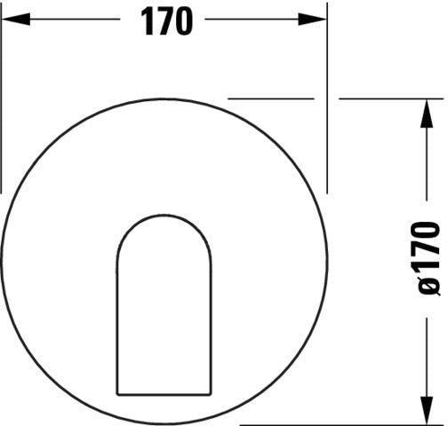 DURAVIT Tulum by Starck Einhebel-Brausemischer Unterputz Keramikmischsystem Chrom