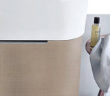 DURAVIT Möbelwaschtisch Happy D.2 800 mm mit Überlauf und Hahnlochbank, geschliffen, weiß