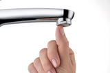 DURAVIT B.1 Einhebel-Waschtischmischer mit Zugstange, Chrom – 101 mm Ausladung