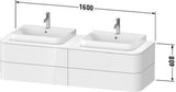 Duravit Happy D.2 Konsolenwaschtischunterbau 1600 mm mit 4 Schubkästen und Tip-On-Technik