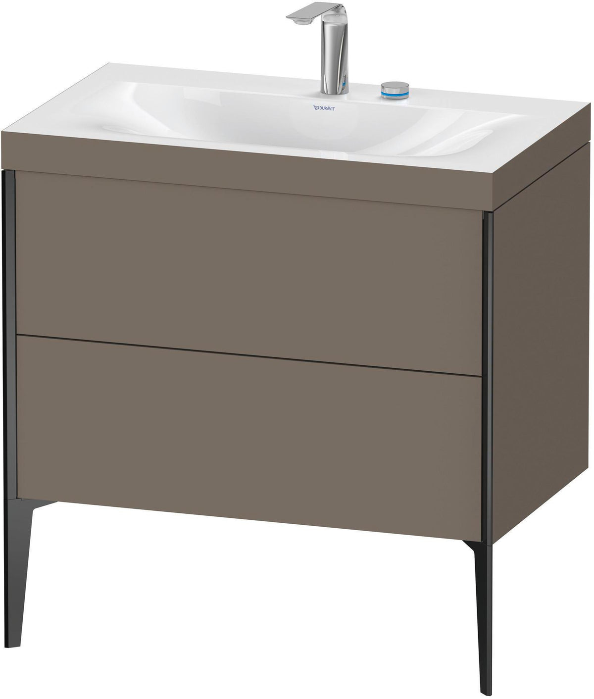 DURAVIT XViu c-bonded Waschtischset 800 mm mit 2 Auszügen, bodenstehend, Soft-Close