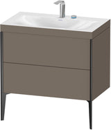 DURAVIT XViu c-bonded Waschtischset 800 mm mit 2 Auszügen, bodenstehend, Soft-Close