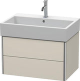 Duravit XSquare Waschtischunterbau 684 mm wandhängend mit Schubkasten und Siphonausschnitt