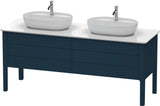 DURAVIT Luv Waschtischunterbau bodenstehend 1733 mm Taupe Seidenmatt 2 Auszüge