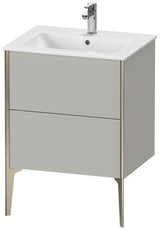 Duravit Waschtischunterbau XVIU 610x834x480mm mit 2 Auszügen in Champagner Matt