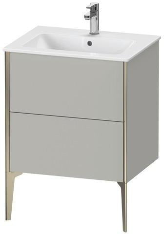 Duravit Waschtischunterbau XVIU 610x834x480mm mit 2 Auszügen in Champagner Matt