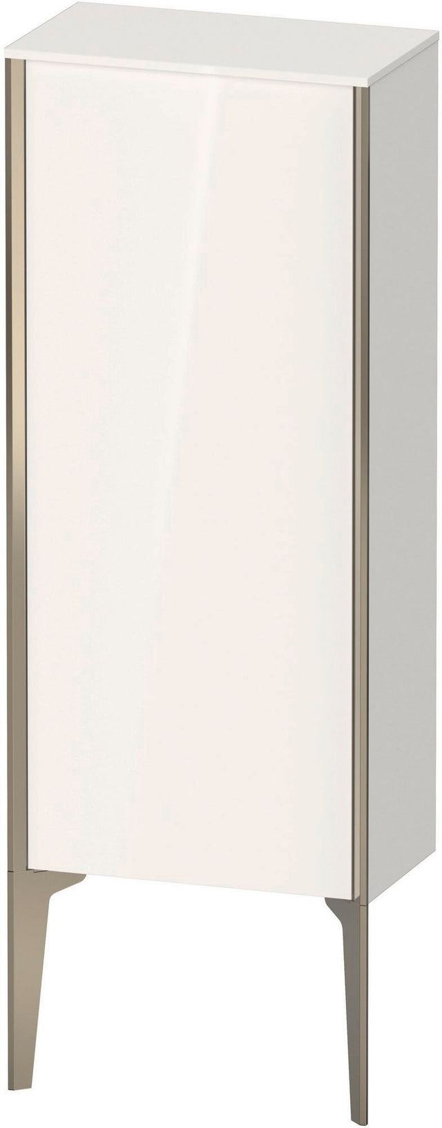 DURAVIT XViu Halbhochschrank 890 mm hochglänzend weiß mit Tip-on Technik