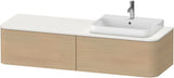 DURAVIT Happy D.2 Konsolenwaschtischunterbau 1600 mm Taupe Supermatt mit 2 Auszügen und Tip-On