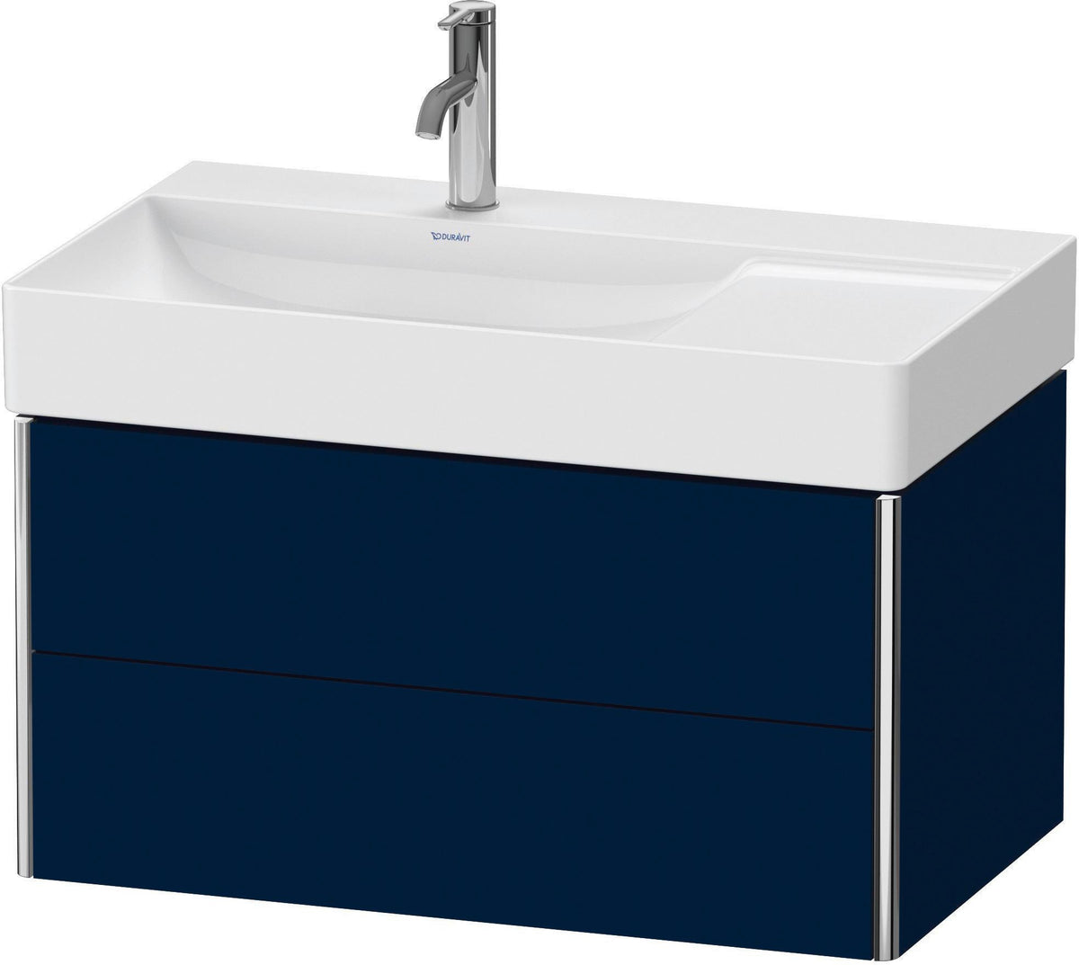 Duravit XSquare Waschtischunterbau 784 mm wandhängend, 2 Schubkästen, weiß matt, mit Tip-On-Technik