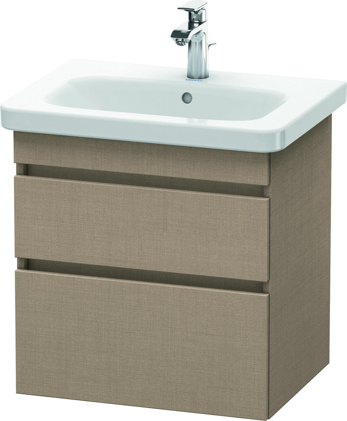 DURAVIT DuraStyle Waschtischunterbau wandhängend 580 mm mit 2 Schubkästen, weiß matt