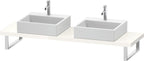 weiß / Spanplatte / Konsole variabel L-Cube Compact 2 Aus schn.,45xvarx480,Weiß Hochglanz