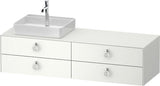 Duravit White Tulip Waschtischunterbau 1600 mm Nussbaum Links von Philippe Starck