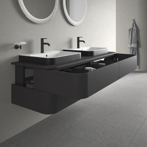 Duravit Happy D.2 Konsolenwaschtischunterbau 1600 mm mit 4 Schubkästen und Tip-On-Technik