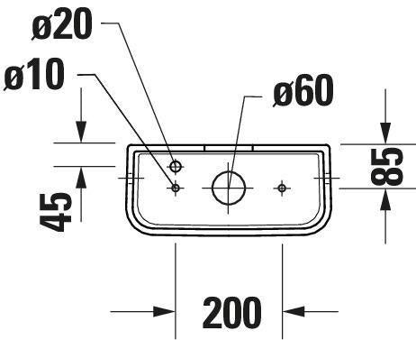 Duravit No.1 Spülkasten Weiß 390x170mm Dual Flush Anschluss unten links