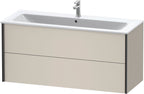 taupe matt / Spanplatte / 2Schubk.,schwarz matt/taupe
