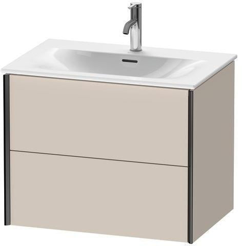 Duravit Waschtischunterbau XVIU 710x557x480mm 2 Schubkästen Siphonausschnitt s-matt