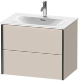 Duravit Waschtischunterbau XVIU 710x557x480mm 2 Schubkästen Siphonausschnitt s-matt