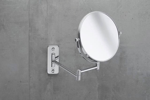 DURAVIT D-Code Kosmetikspiegel 3-fach Vergrößerung, Chrom, 330 mm Ausladung