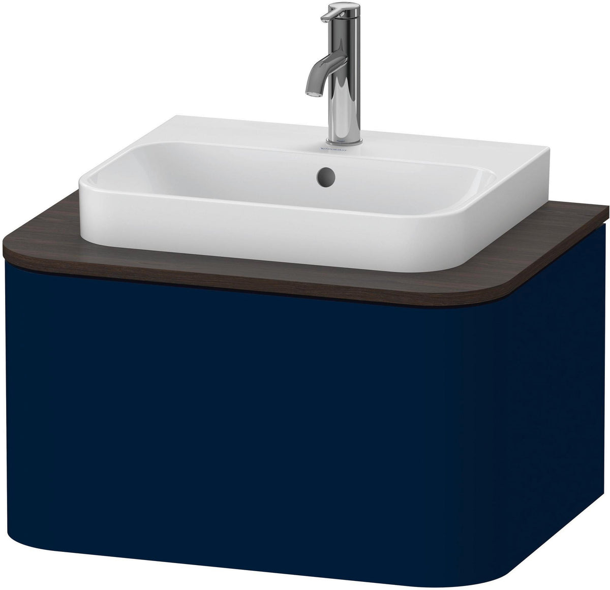 DURAVIT Happy D.2 Konsolenwaschtischunterbau wandhängend 650 mm weiß hochglanz mit 1 Auszug