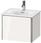 Duravit XSquare Waschtischunterbau 510 mm, 1 Auszug, weiß matt – wandhängend für Viu