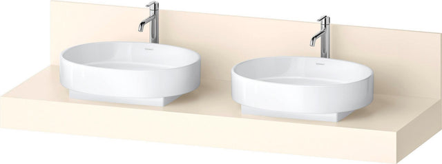 DURAVIT Balcoon Konsole 1600x370x550 mm mit 2 Ausschnitten, Elfenbein Matt