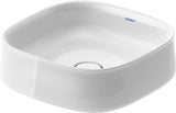 DURAVIT Aufsatzbecken Zencha 420 mm Weiß, geschliffen, ohne Überlauf & Hahnloch – DuraCeram