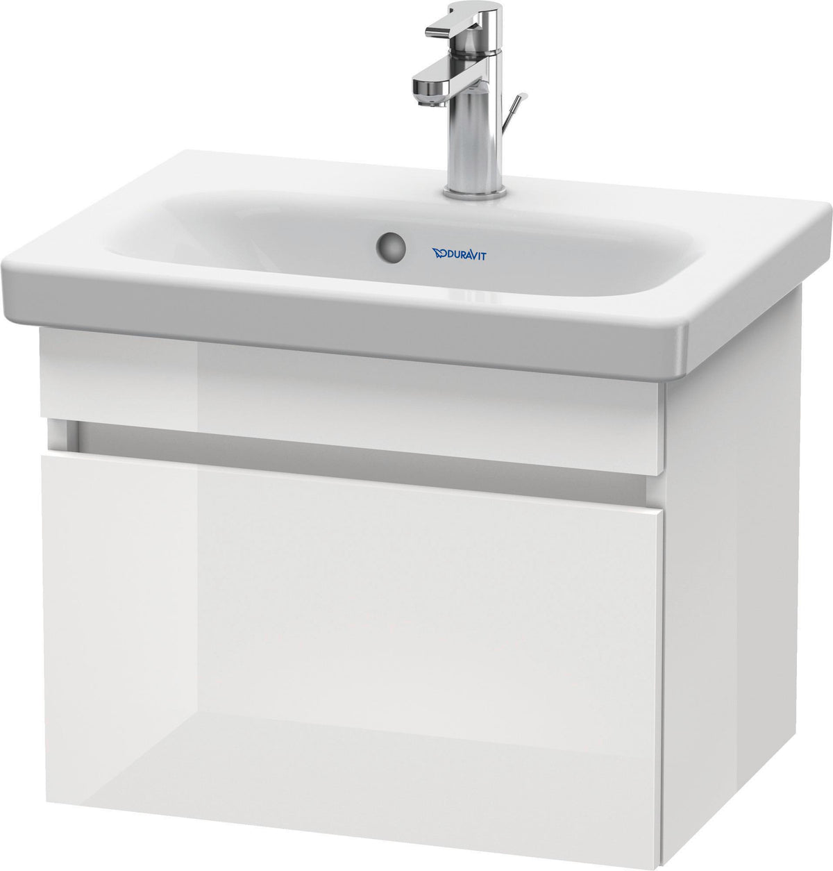 DURAVIT DuraStyle Waschtischunterbau wandhängend Eiche Terra Weiß Matt 500 mm