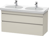 Duravit DuraStyle Waschtischunterbau 1150 mm, 2 Schubkästen, weiß matt – wandhängend