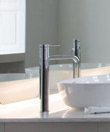 DURAVIT C.1 Einhebel-Waschtischmischer XL 166 mm Schwarz Matt ohne Zugstange