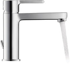 DURAVIT B.2 Einhebel-Waschtischmischer mit Zugstange, Chrom – 138,5 mm Ausladung