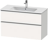 DURAVIT D-Neo Waschtischunterbau 1010 mm Eiche Schwarz mit Bronze Griff