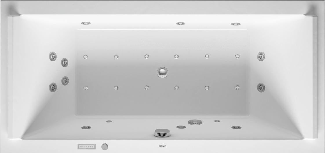 DURAVIT Starck Whirlwanne 1900x900 mm mit Air-System, 2 Rückenschrägen und elektronischer Bedienung