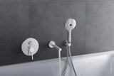 DURAVIT Wandanschlussbogen 55x102 mm rund in Gold poliert – Brausen und Zubehör