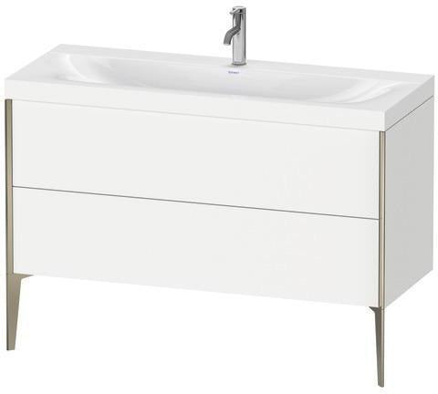 Duravit Möbelwaschtischset XVIU 1200x480mm Chaos mit Unterbau und Raumsparsiphon