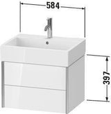 Duravit Waschtischunterbau XVIU 584 mm 2 Schubkästen SiPro Cha ma ta s-matt