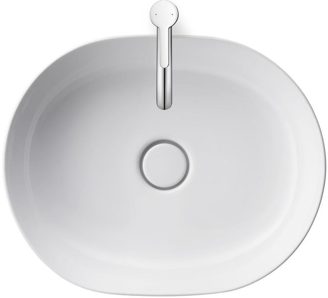 DURAVIT Luv Aufsatzbecken 500x350mm weiß geschliffen ohne Überlauf ohne Hahnlochbank