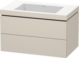 Duravit Waschtischset L-Cube 800 mm mit Vero Air Möbelwaschtisch – wandhängend, 2 Schubkästen