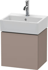 Duravit L-Cube Waschtischunterbau 434 mm weiß matt, 1 Tür links, wandhängend