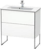 Duravit Waschtischunterbau XSQUARE 810x831x388 mm mit 2 Auszügen, s-matt, Eiche Ahorn