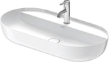 DURAVIT Aufsatzbecken Luv 800 mm mit WonderGliss, Hahnlochbank & ohne Überlauf