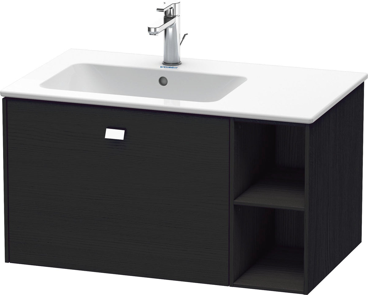 DURAVIT Brioso Waschtischunterbau 820 mm, 1 Auszug, Becken links, Betongrau Matt