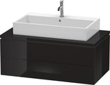 Duravit L-Cube Konsolenwaschtischunterbau 1020 mm betongrau matt mit 2 Schubkästen und Tip-On-Technik