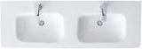 DURAVIT DuraStyle Doppelwaschtisch 1400 mm mit Überlauf und je 1 Hahnloch, weiß