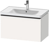 Duravit D-Neo Waschtischunterbau 784 mm Eiche Schwarz Matt mit 1 Auszug und Bronze-Griff