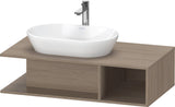 Duravit D-Neo Waschtischunterbau Eiche Terra 800 mm wandhängend mit offenem Fach rechts