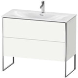 Duravit XSquare Waschtischunterbau 1010 mm mit 2 Auszügen in Steingrau-Matt